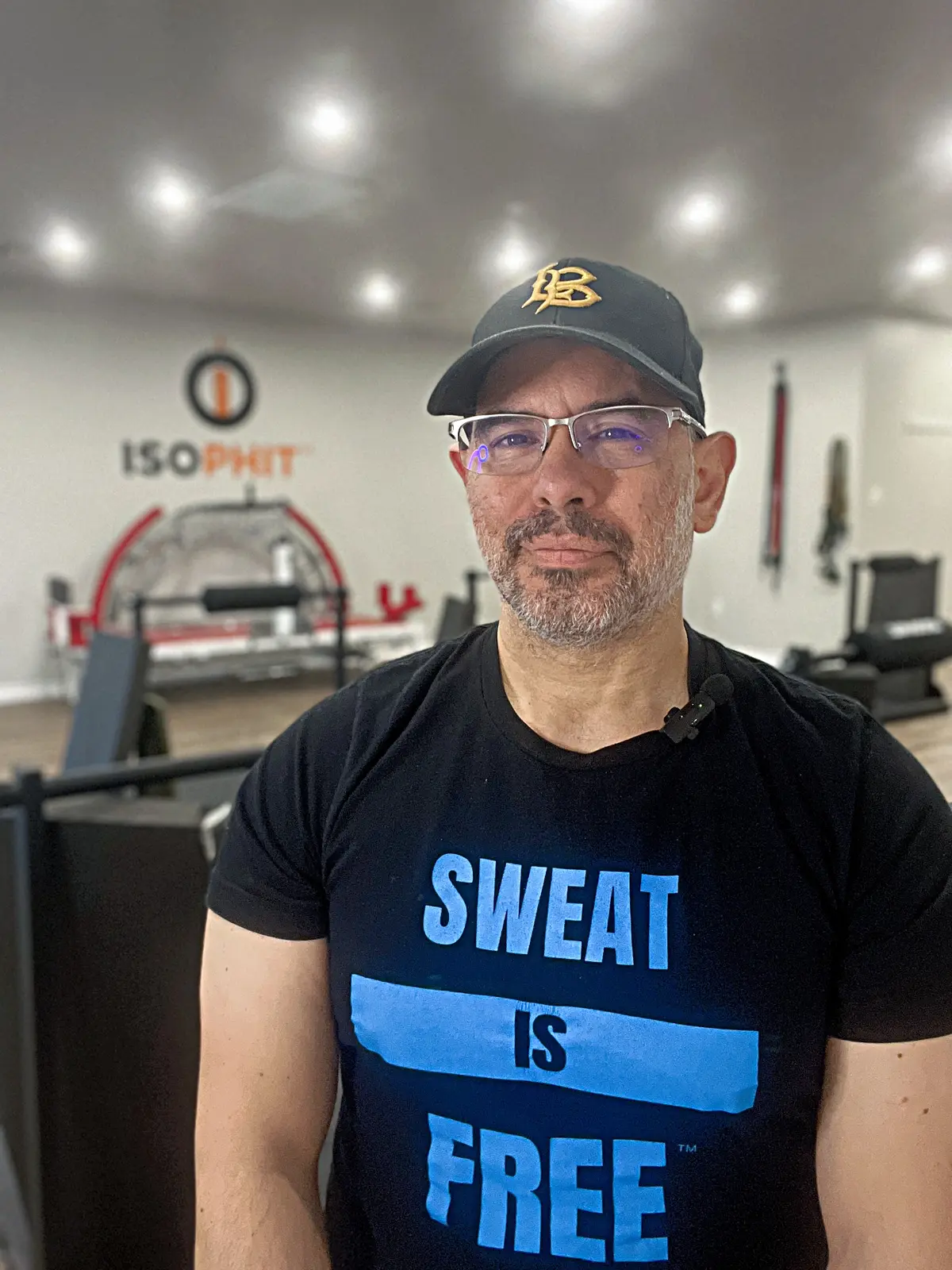 Founder Gary Augustine Warren inside Sweat Is Free Transformation Center