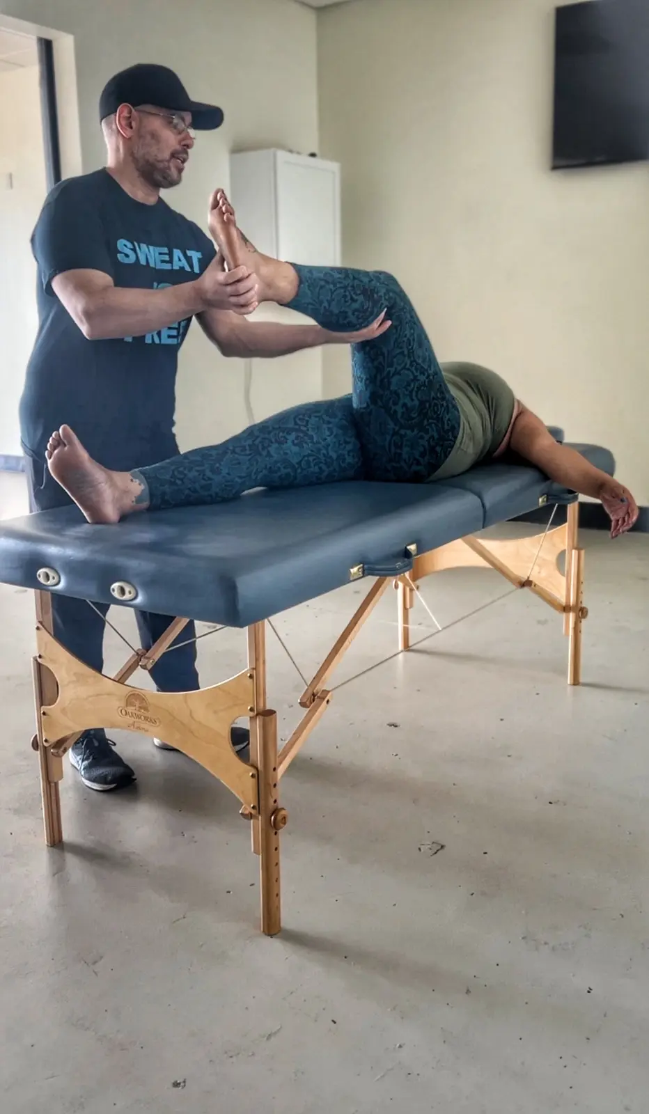 One-on-one sports massage and recovery session